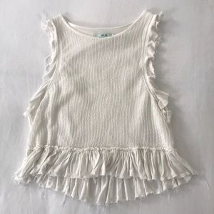 Urban Outfitters Kimchi Blue White Crop Top